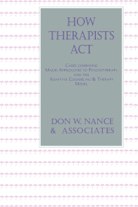 表紙画像: How Therapists Act 1st edition 9781560324102
