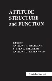 Imagen de portada: Attitude Structure and Function 1st edition 9780805803235