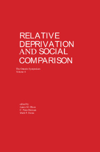 Imagen de portada: Relative Deprivation and Social Comparison 1st edition 9780898597042