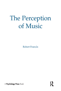 Omslagafbeelding: The Perception of Music 1st edition 9780898596885