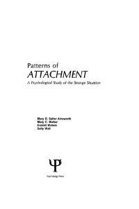 Cover image: Patterns of Attachment 1st edition 9780898594614