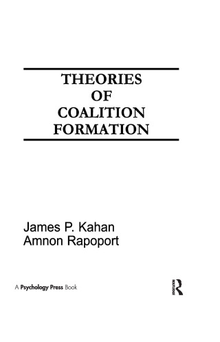 Imagen de portada: Theories of Coalition Formation 1st edition 9780898592986