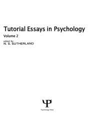 صورة الغلاف: Tutorial Essays in Psychology 1st edition 9780898591996