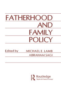 Cover image: Fatherhood and Family Policy 1st edition 9780898591903