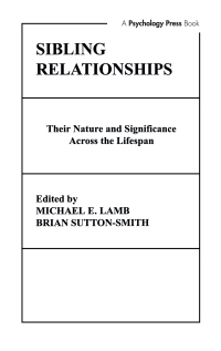 Cover image: Sibling Relationships 1st edition 9780898591897