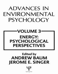 Cover image: Advances in Environmental Psychology 1st edition 9780898590630