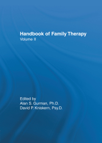 Cover image: Handbook Of Family Therapy 1st edition 9780876306420