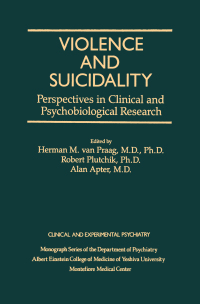 Imagen de portada: Violence And Suicidality : Perspectives In Clinical And Psychobiological Research 1st edition 9781138884434