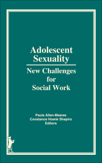 Imagen de portada: Adolescent Sexuality 1st edition 9780866569019