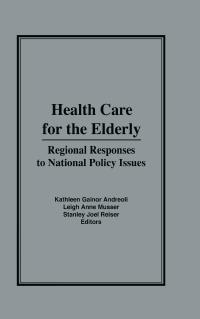 Titelbild: Health Care for the Elderly 1st edition 9780866566070