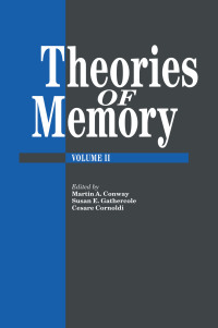 Imagen de portada: Theories Of Memory II 1st edition 9780863778056