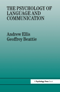 Omslagafbeelding: The Psychology of Language And Communication 1st edition 9780863770500