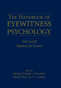 Imagen de portada: Handbook Of Eyewitness Psychology 2 Volume Set 1st edition 9781138876712
