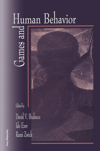 Imagen de portada: Games and Human Behavior 1st edition 9780805826593
