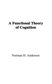 صورة الغلاف: A Functional Theory of Cognition 1st edition 9781138965461