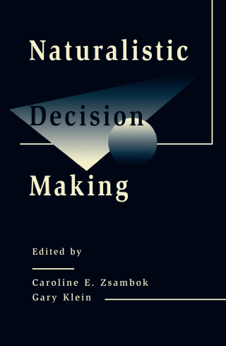 Immagine di copertina: Naturalistic Decision Making 1st edition 9780805818734