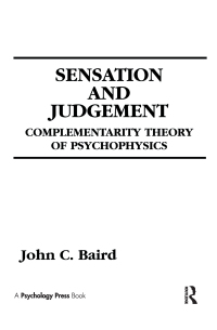 Cover image: Sensation and Judgment 1st edition 9781138981645