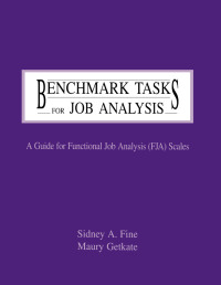 صورة الغلاف: Benchmark Tasks for Job Analysis 1st edition 9780805818130