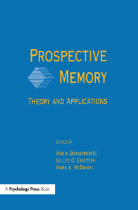 Cover image: Prospective Memory 1st edition 9781138984028