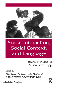 Titelbild: Social interaction, Social Context, and Language 1st edition 9780805814989
