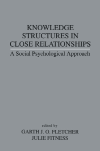 Imagen de portada: Knowledge Structures in Close Relationships 1st edition 9780805814316