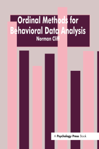 Cover image: Ordinal Methods for Behavioral Data Analysis 1st edition 9781138977631