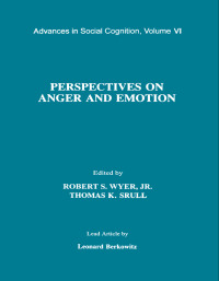 صورة الغلاف: Perspectives on Anger and Emotion 1st edition 9780805813272