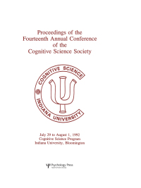 Imagen de portada: Proceedings of the Fourteenth Annual Conference of the Cognitive Science Society 1st edition 9780805812916