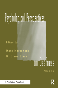 Immagine di copertina: Psychological Perspectives on Deafness 1st edition 9780805827101