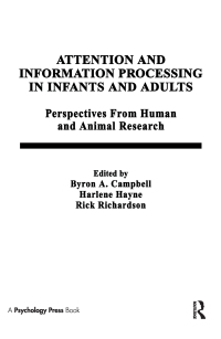 صورة الغلاف: Attention and information Processing in infants and Adults 1st edition 9780805807820