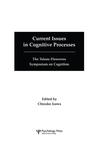 Imagen de portada: Current Issues in Cognitive Processes 1st edition 9781138876118