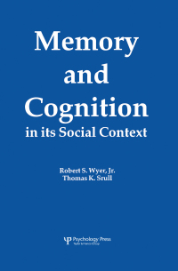 Cover image: Memory and Cognition in Its Social Context 1st edition 9780805805994
