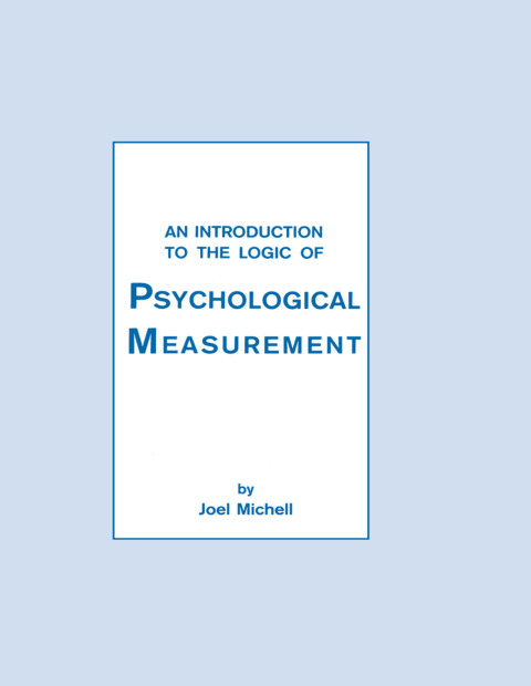 An Introduction To the Logic of Psychological Measurement, 1st Edition - FULL INSTANT DOWNLOAD | PDF DOCX EPUB