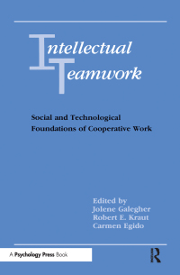 Imagen de portada: Intellectual Teamwork 1st edition 9780805805345