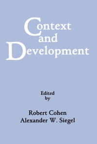 Imagen de portada: Context and Development 1st edition 9780805804812