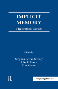 Titelbild: Implicit Memory 1st edition 9781138972391