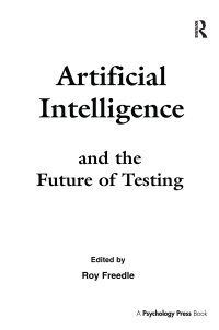 Cover image: Artificial Intelligence and the Future of Testing 1st edition 9781138987562
