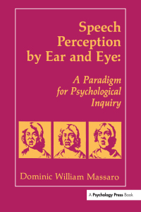 Cover image: Speech Perception By Ear and Eye 1st edition 9780805800616