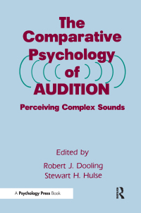 Imagen de portada: The Comparative Psychology of Audition 1st edition 9780805803846