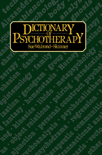 صورة الغلاف: Dictionary of Psychotherapy 1st edition 9780710099785