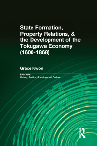 Cover image: State Formation, Property Relations, & the Development of the Tokugawa Economy (1600-1868) 1st edition 9781138982895