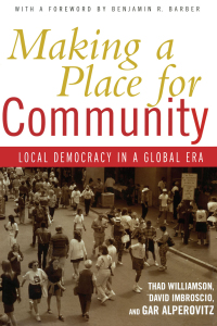 Imagen de portada: Making a Place for Community 1st edition 9780415947411