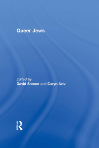 Imagen de portada: Queer Jews 1st edition 9780415931670