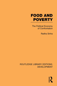صورة الغلاف: Food and Poverty 1st edition 9780415592437