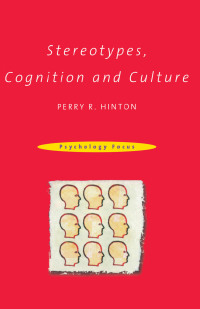 Imagen de portada: Stereotypes, Cognition and Culture 1st edition 9780415198653