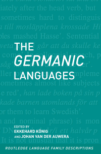 Imagen de portada: The Germanic Languages 1st edition 9780415057684
