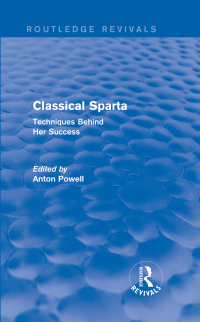 Cover image: Classical Sparta (Routledge Revivals) 1st edition 9780415743334