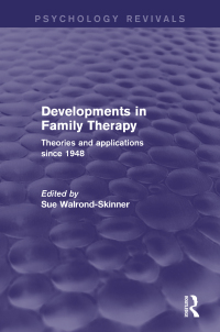 Imagen de portada: Developments in Family Therapy (Psychology Revivals) 1st edition 9780415740609