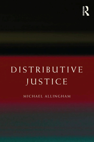 Imagen de portada: Distributive Justice 1st edition 9780415859110