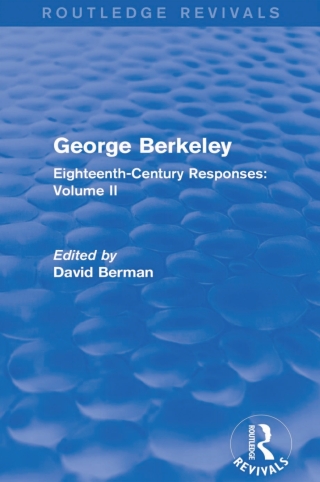 Imagen de portada: George Berkeley (Routledge Revivals) 1st edition 9780415736428